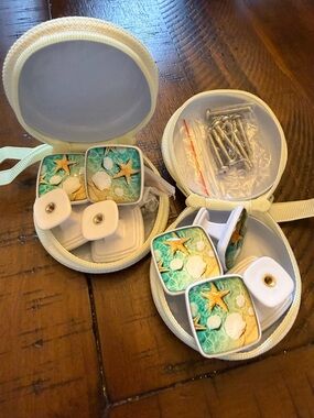 Beach themed drawer pulls, new, 8 with hardware